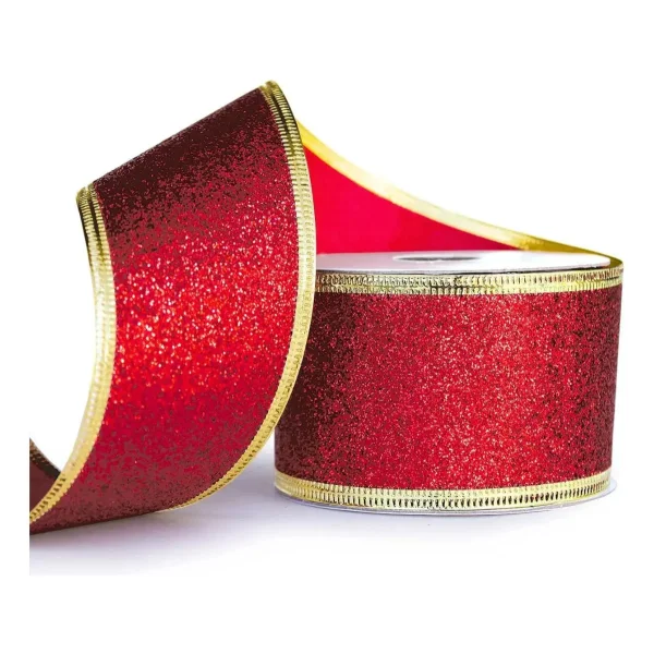 Cintas Navideñas Pack X5 6cm 2,70mt Adornos Navidad Deco