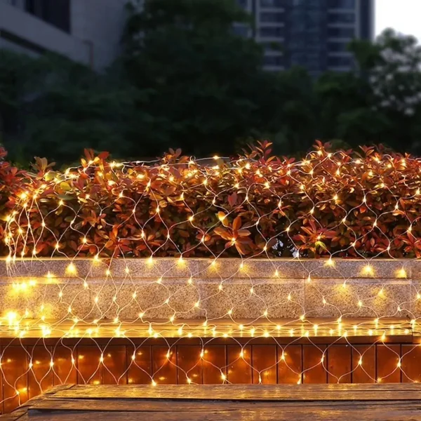 Luces Navidad Red X96 Led Luz Calida 3mts Con Enchufe Luces Cálido
