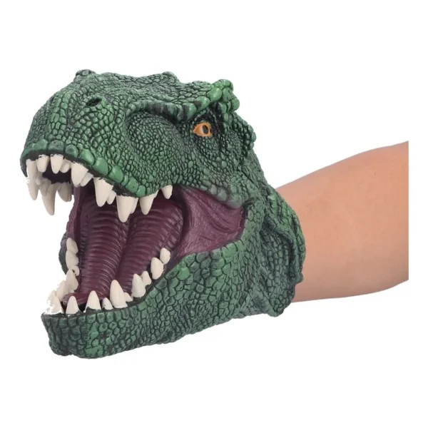 Marioneta De Mano Dinosaurio T-rex Realista Goma Niños