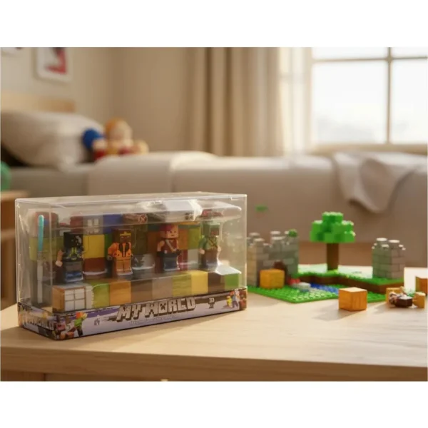 Cubos Magnéticos My World Bloques Construcción 130pz Luz Led 130 My World