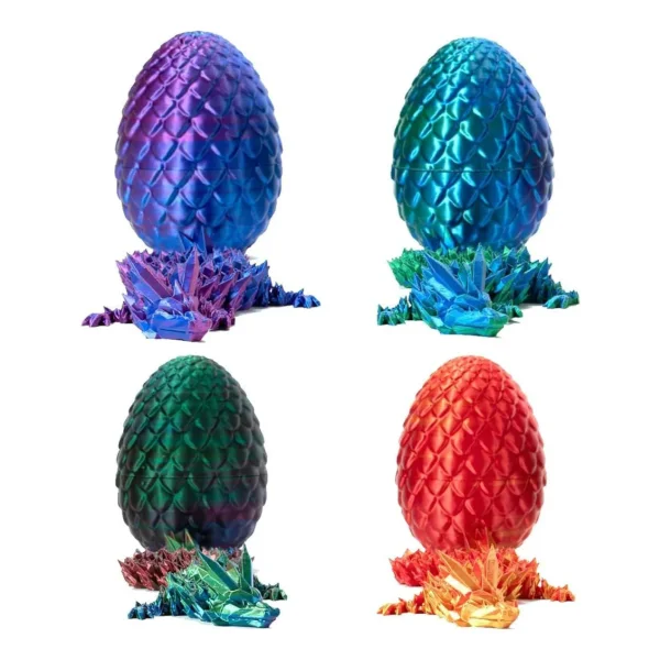 Dragón Articulado Impresión 3d Huevo Sorpresa Coleccionable