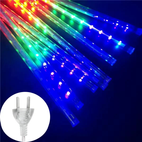 Luces Led Lluvia Meteoro 3mt X8 Tubos 220v Interconectable