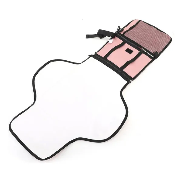Bolso Maternal Pañalero Cambiador Bandolera Organizador Bebe Rosa
