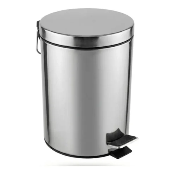 Tacho Cesto De Basura Residuos 3l Acero Inoxidable Pedal Gris
