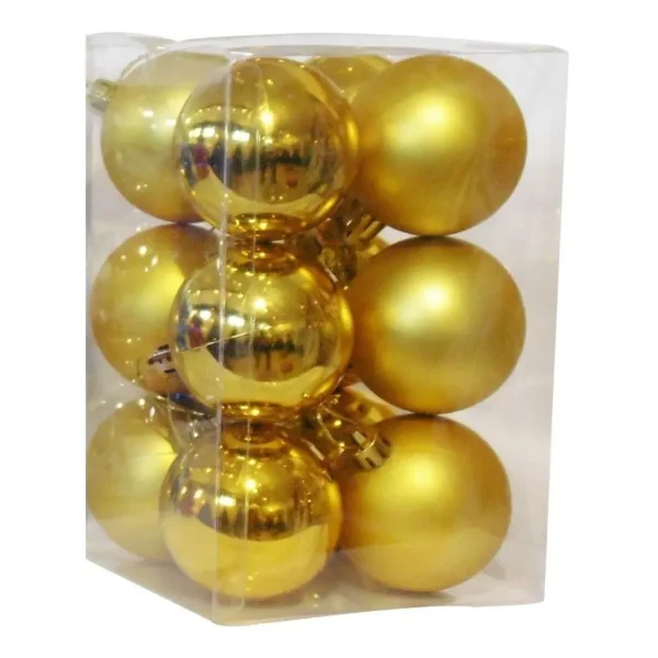 Adornos Navideños Set Bolas De Navidad 7cm X60 Unidades
