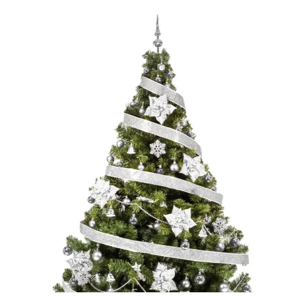 Arbol De Navidad Tronador Lujo 2,10mts Con Adornos Kit X60