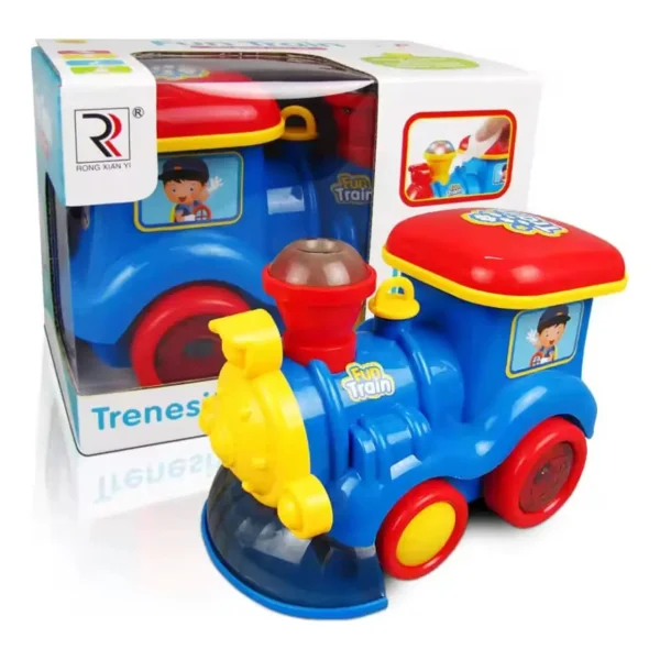 Tren A Vapor Con Luz Sonido Y Movimiento Juguete Para Bebe