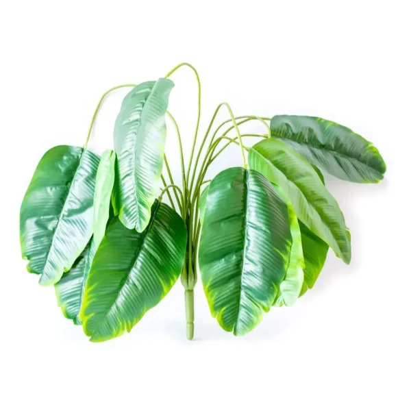 Ramo Artificial 75cm Verde Plastico Con Maceta