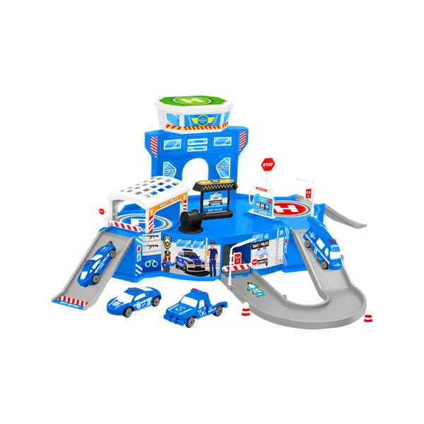 Pista De Autos Estacion De Policias Juguete Con Accesorios