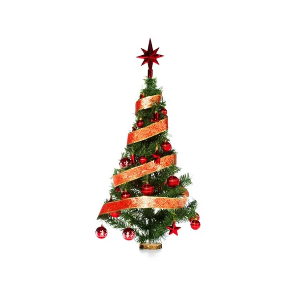 Arbol De Navidad 80cm Con Adornos 30 Piezas Rojo