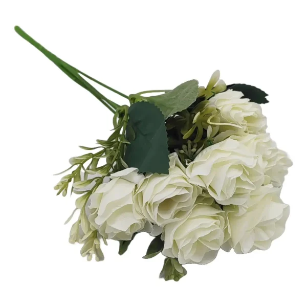 Ramo De Rosas Flores Artificiales Decoracion Pack X10