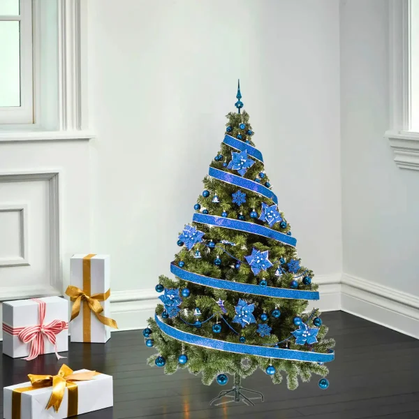 Arbol De Navidad Tronador Lujo 2,10mts Con Adornos Kit X60