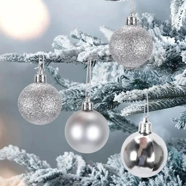 Adornos De Navidad Set Esferas Navideñas 4cm X24 Bolas