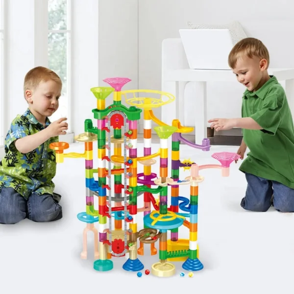 Laberinto De Bolitas Con Elevador 236 Pz Construcción Niños Multicolor