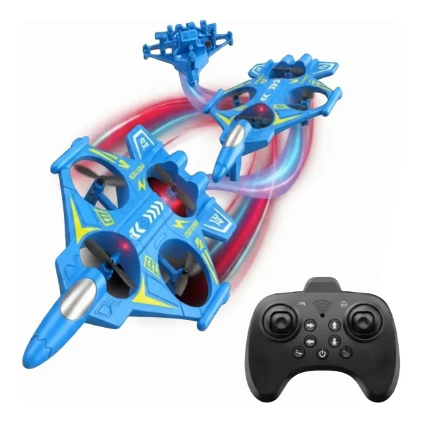 Drone Avión Rc Giro 360° Control Remoto Juguete Niños Azul