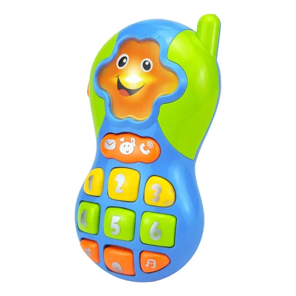 Telefono Juguete Celular Sonidos Luces Y Melodias Para Bebe Color Blanco