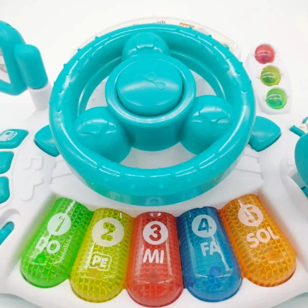 Volante Didactico Con Piano Luz Y Sonidos Para Bebe