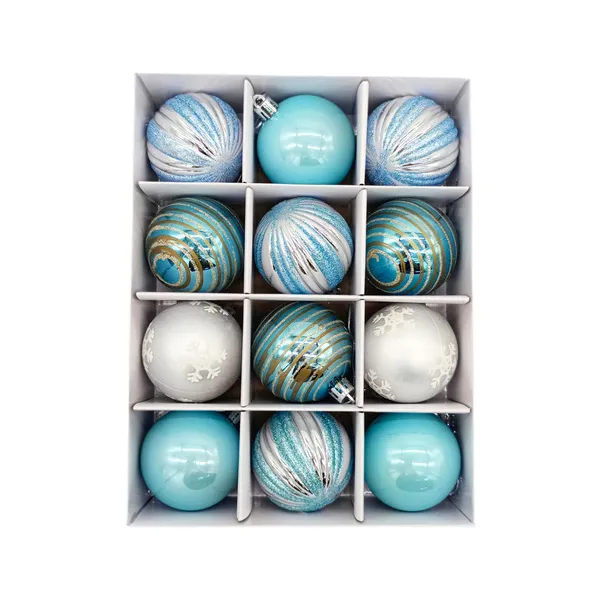 Navidad Adornos Bolas Navideñas Decoradas 6cm X72 Piezas