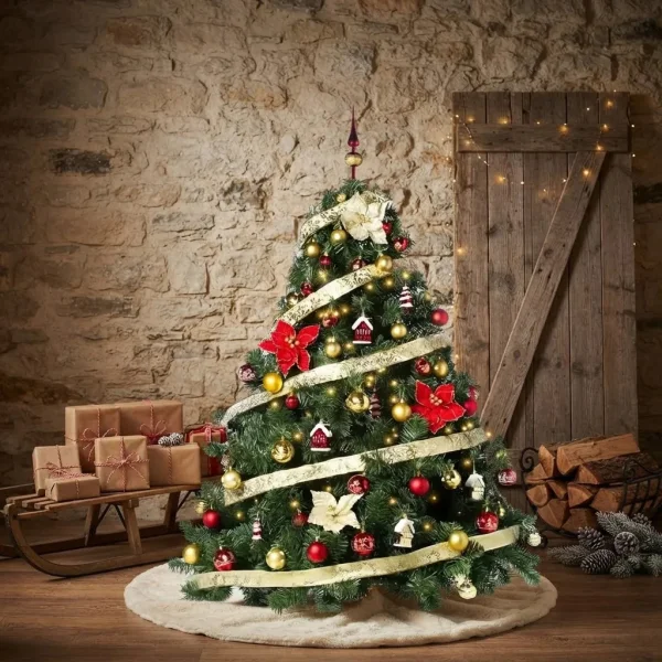 Arbol de Navidad Extra Lujo Patagonia 1,50mts Con Adornos X60