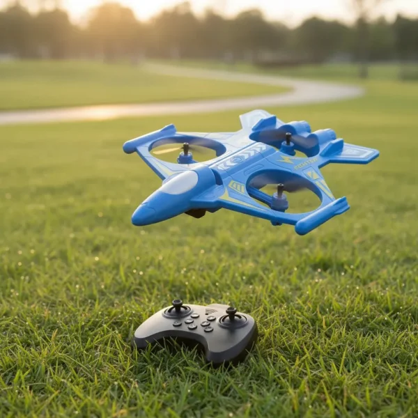 Drone Avión Rc Giro 360° Control Remoto Juguete Niños Azul