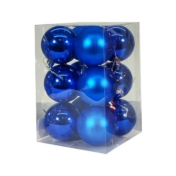 Adornos Navideños Set Bolas De Navidad 6cm X12 Unidades