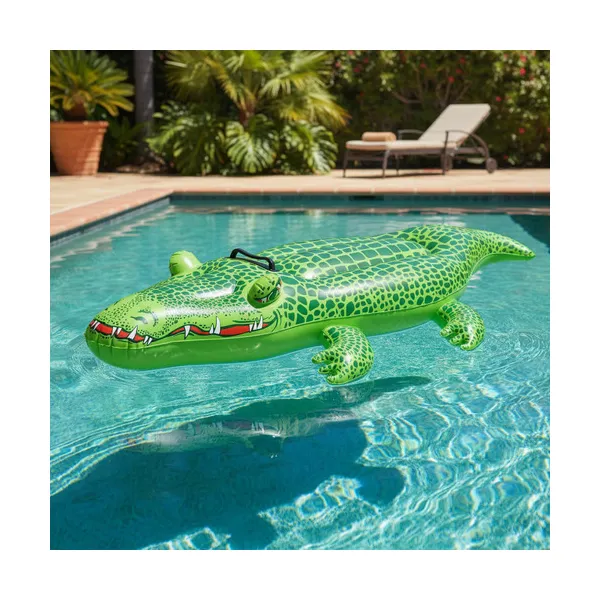 Colchoneta Cocodrilo Inflable Flotador Para Pileta Agua