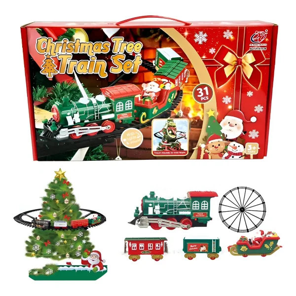 Set Tren Colgante Navideño Para Árbol De Navidad Verde