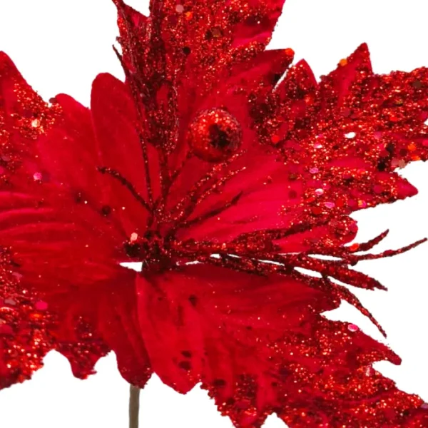 Flor 20cm Para Arbol De Navidad Adornos Decoracion X4u