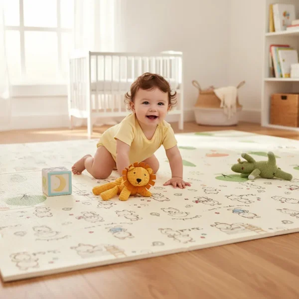 Alfombra Antigolpes Plegable Bebes Reversible 150x200cm