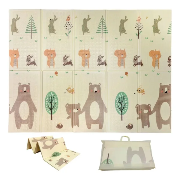 Alfombra Antigolpes Plegable Bebes Reversible 150x200cm