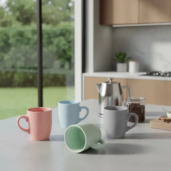 Taza De Cerámica Cónica Jarro Mug 300ml