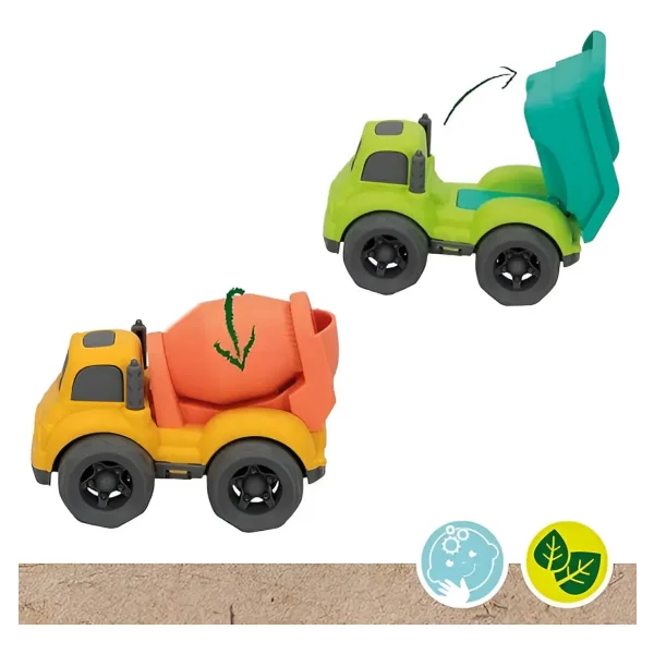 Camion Mosquito Rojo 30cm Juguete 2 Autitos Construccion