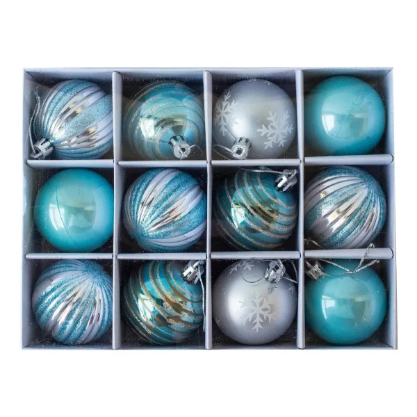Navidad Adornos Bolas Navideñas Decoradas 6cm X48 Decoración