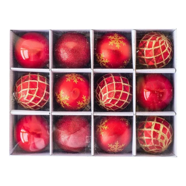 Navidad Adornos Bolas Navideñas Decoradas 6cm X48 Piezas