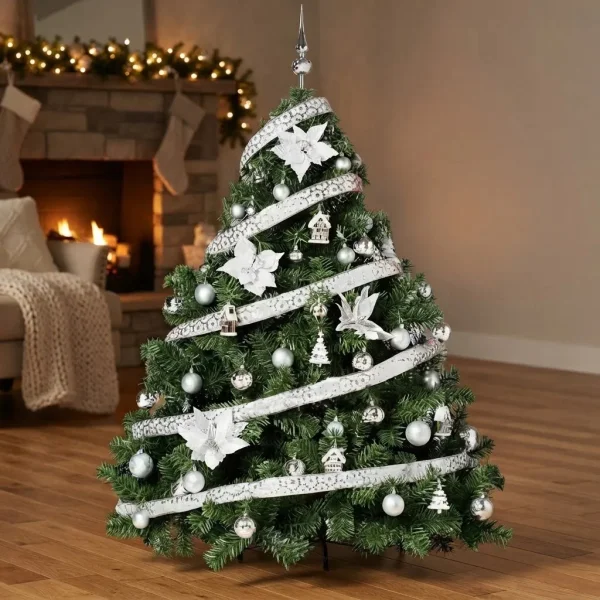 Arbol de Navidad Extra Lujo Patagonia 1,50mts Con Adornos X60