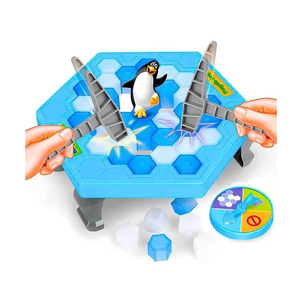 Juego De Mesa Salven Al Pingüino Estrategia Para Niños 2-4 Jugadores