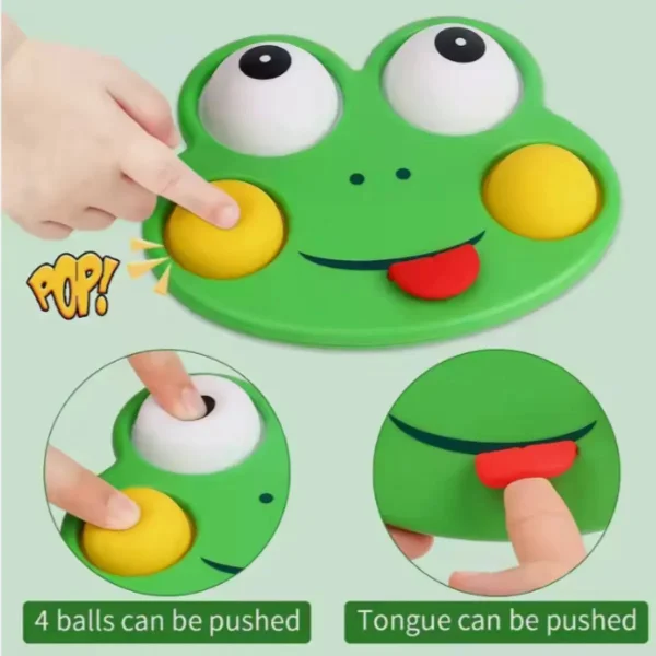 Pop It Rana Juguete Sensorial Silicona Antiestrés Bebe Verde