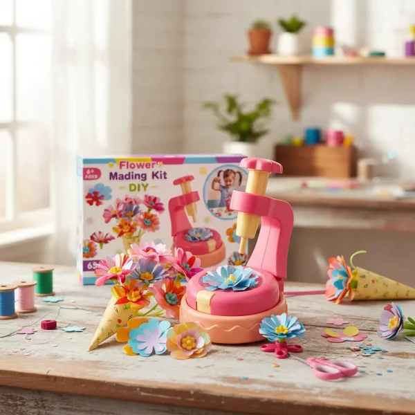 Kit Para Hacer Flores Tela Máquina Manualidades Juguete Diy