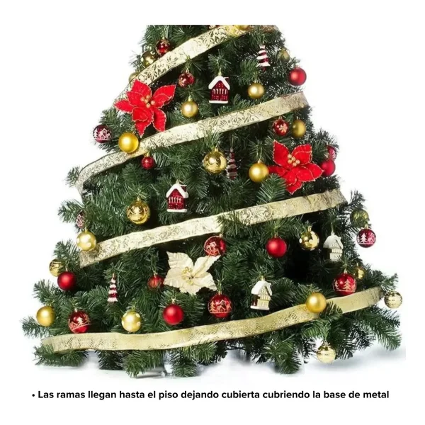 Arbol de Navidad Extra Lujo Patagonia 1,50mts Con Adornos X60
