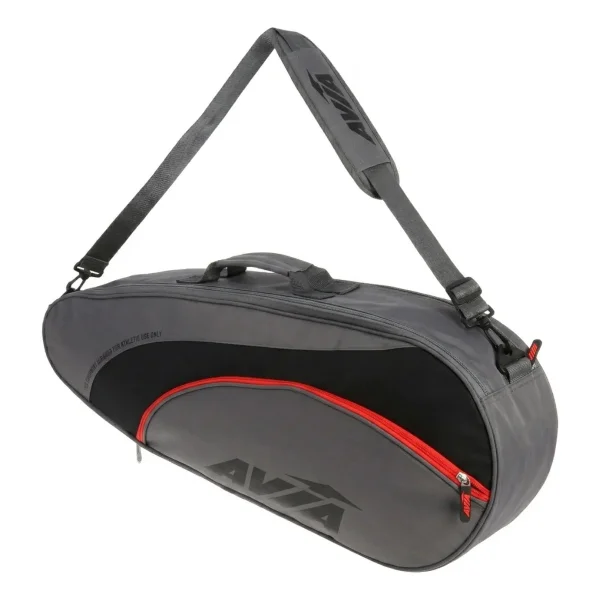 Bolso Deportivo Padel Raquetero Paletero Paletas Grande Gris Claro