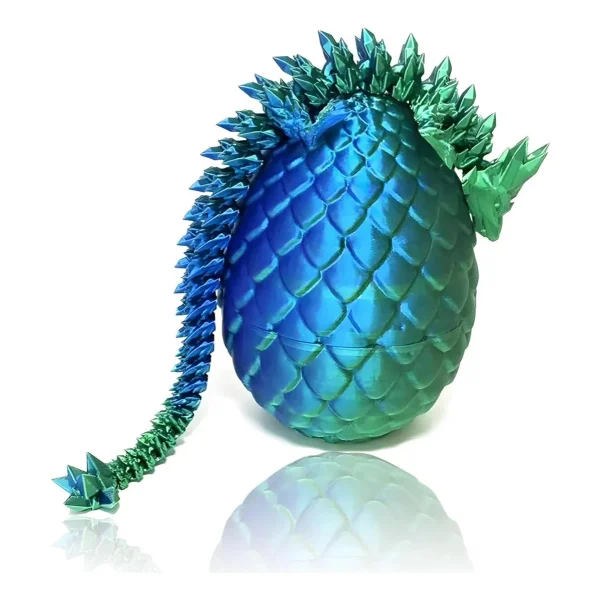 Dragón Articulado Impresión 3d Huevo Sorpresa Coleccionable
