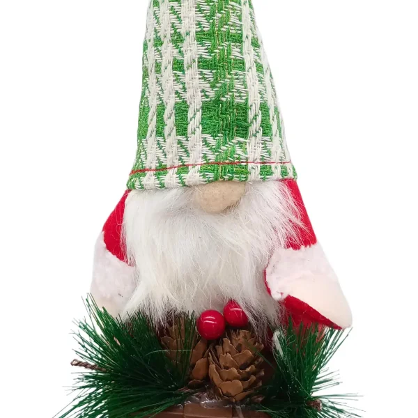 Adornos Navideños Gnomo Con Trineo Colgante Arbol De Navidad Rojo Gnomo
