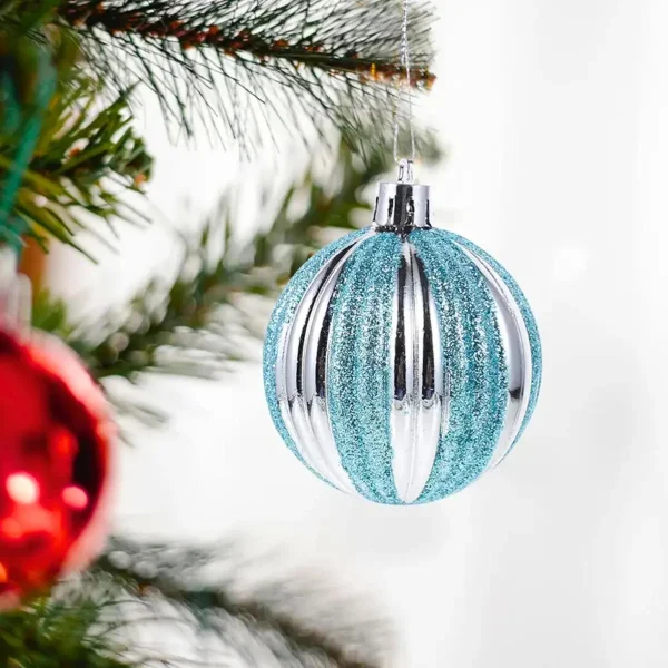Navidad Adornos Bolas Navideñas Decoradas 6cm X48 Decoración