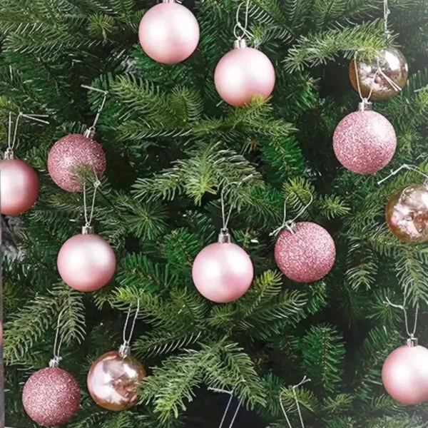 Bolas De Navidad 6cm Adornos Navideños X72 Piezas Decoración