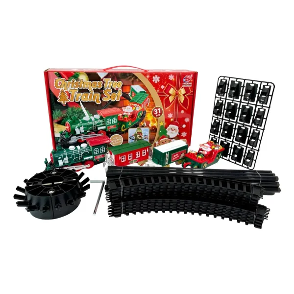 Set Tren Colgante Navideño Para Árbol De Navidad Verde