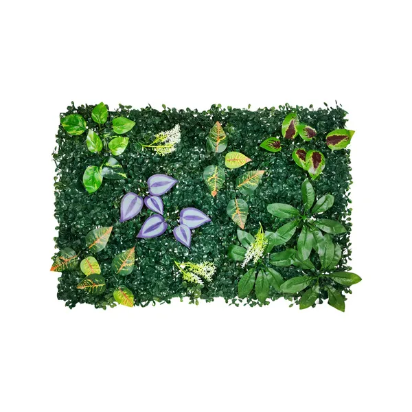 Jardín Vertical Artificial Flores Interior Exterior 40x60