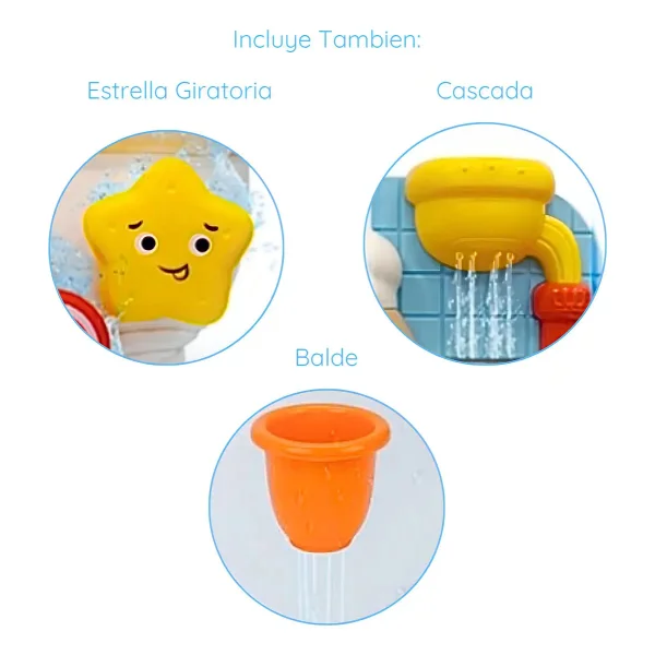 Juego De Agua Bebe Huanger Con Sopapa Didactico Color Foca