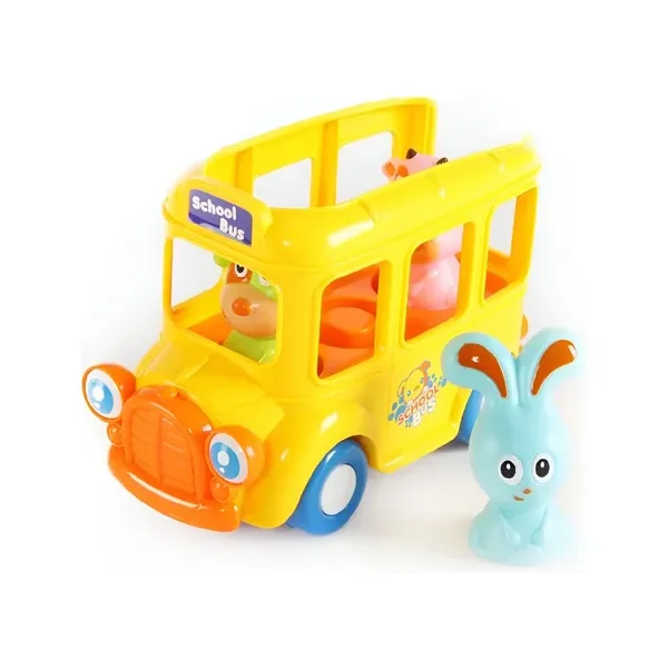 Colectivo Escolar Expreso Polar Con Luz Y Sonido Juguete 30cm