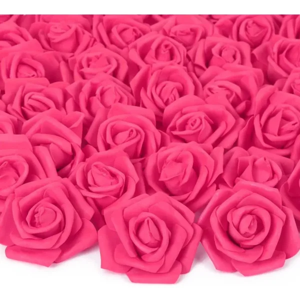 Mini Rosas Flores Artificiales Decoracion Pack X100