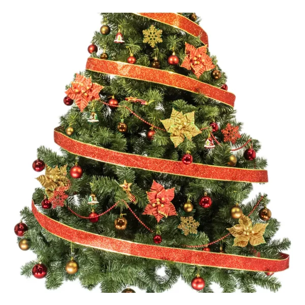 Arbol De Navidad Tronador Lujo 2,10mts Con Adornos Kit X60